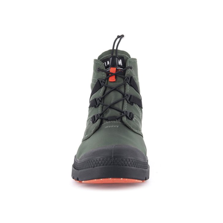 Bottes Palladium Pampa Travel Lite+ Imperméables Femme Vert Olive | FR HFD712Y